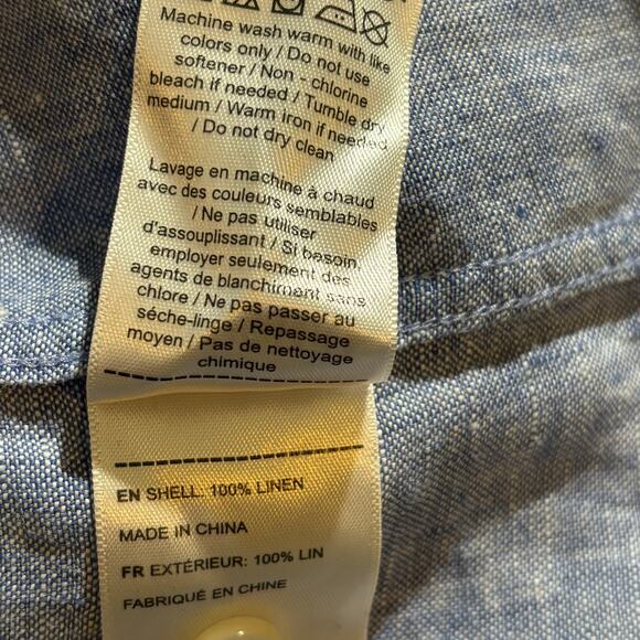 Untuckit Long Sleeve Shirt Men's XXXLC Linen Wrinkle Resistant Button Up Office - Picture 5 of 10